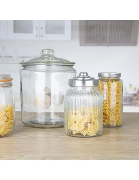 Ensemble de bocaux à biscuits en verre Olympia 6350ml et 3800ml