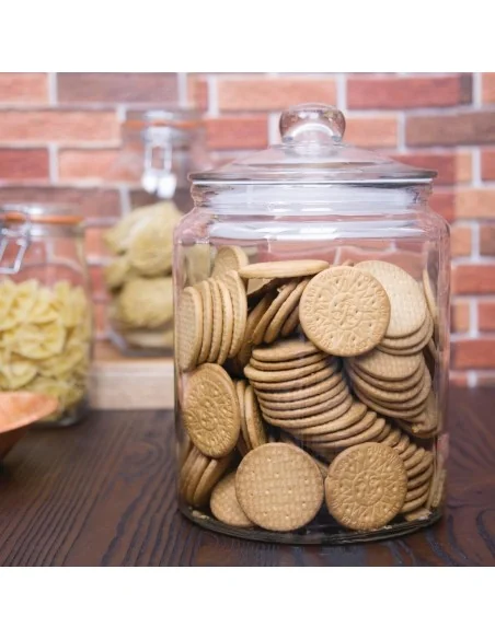 Ensemble de bocaux à biscuits en verre Olympia 6350ml et 3800ml