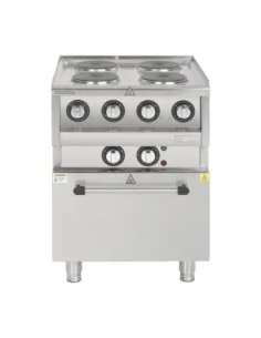 Fourneau électrique 4 feux sur four à convection Buffalo Série 600 2