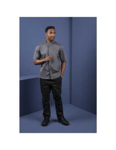 Veste col officier Southside gris anthracite - Taille S