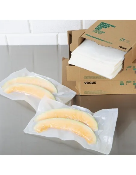 Sacs sous vide compostables Vogue 150x350mm (lot de 100)
