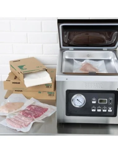 Sacs sous vide compostables Vogue 150x350mm (lot de 100)