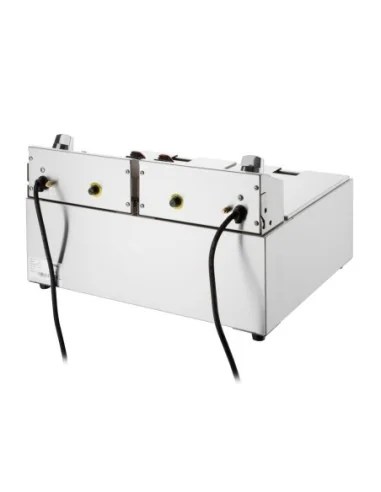Friteuse électrique double avec minuterie Buffalo 2x5L