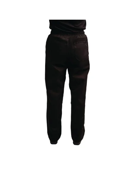 Pantalon de cuisine mixte traité au Teflon Easyfit noir M