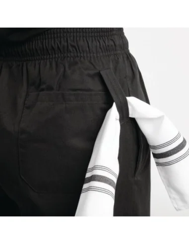 Pantalon de cuisine mixte traité au Teflon Easyfit noir XXL