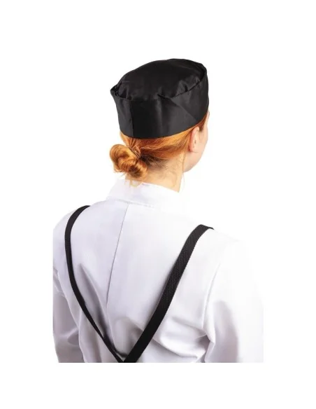 Calot de cuisine en polycoton Whites noir M