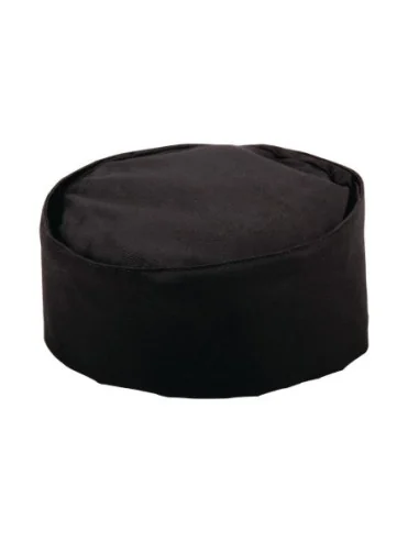 Calot de cuisine en polycoton Whites noir S