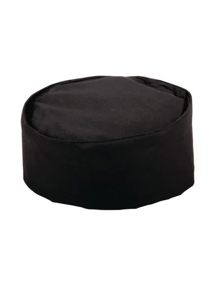 Calot de cuisine en polycoton Whites noir S