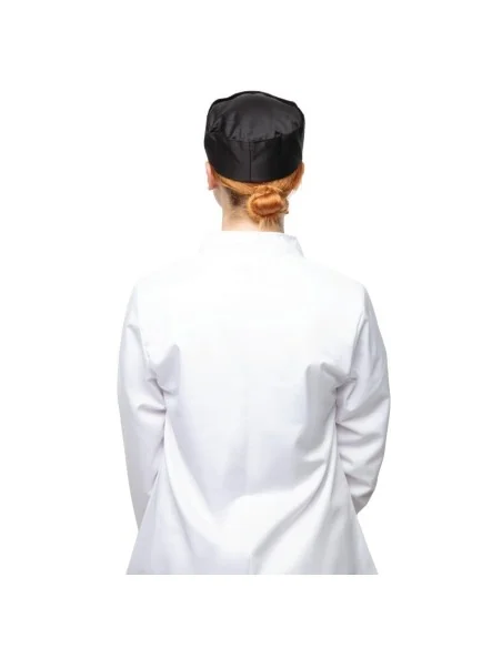 Calot de cuisine en polycoton Whites noir S