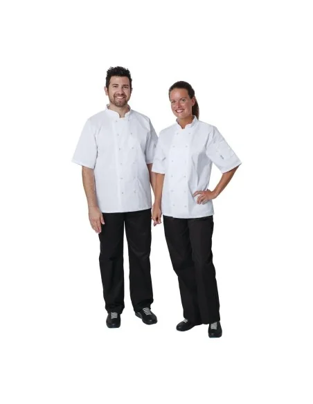 Veste de cuisine mixte Whites Vegas manches courtes blanche XXL