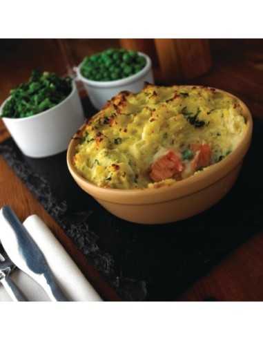 Plats à gratin ronds Olympia Stoneware 156mm (Lot de 6)