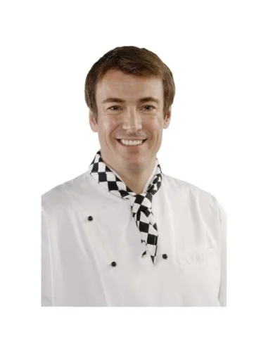 Tour de cou Whites grands carreaux noirs et blancs