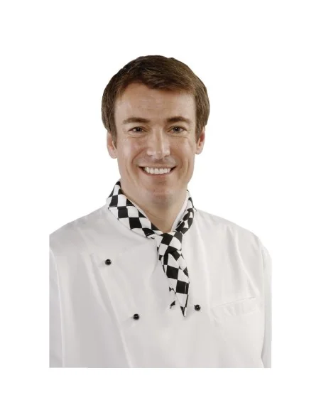 Tour de cou Whites grands carreaux noirs et blancs