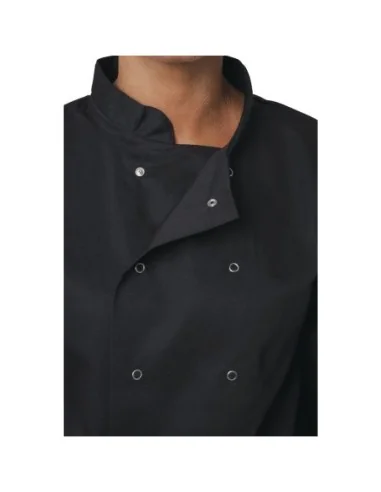 Veste de cuisine mixte Whites Vegas manches longues noire L