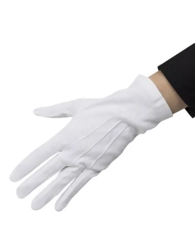 Gants de service pour homme blancs L/XL