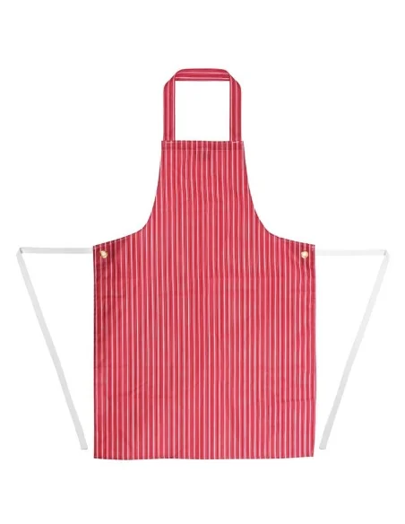 Tablier bavette déperlant Whites rouge et blanc