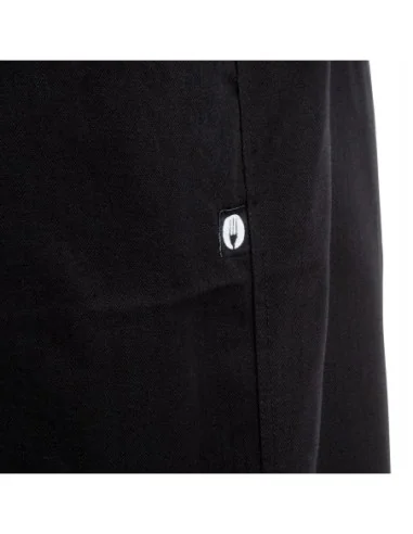 Pantalon de cuisine mixte Chef Works Professionnel chevrons noirs M