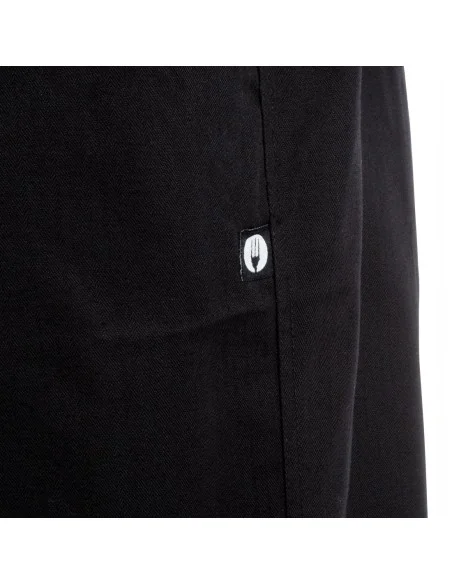 Pantalon de cuisine mixte Chef Works Professionnel chevrons noirs M