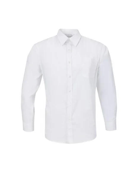 Chemise mixte Uniform Works manches longues blanche S