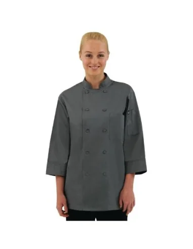 Veste de cuisine mixte Chef Works grise L