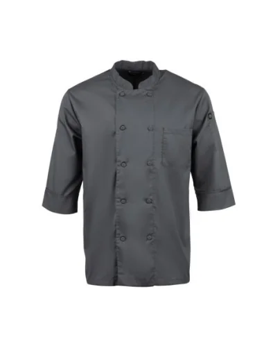 Veste de cuisine mixte Chef Works grise XXL
