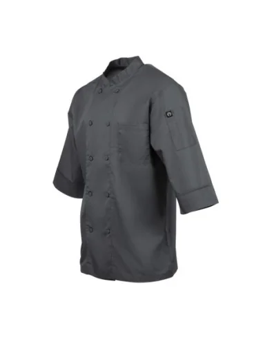 Veste de cuisine mixte Chef Works grise XXL