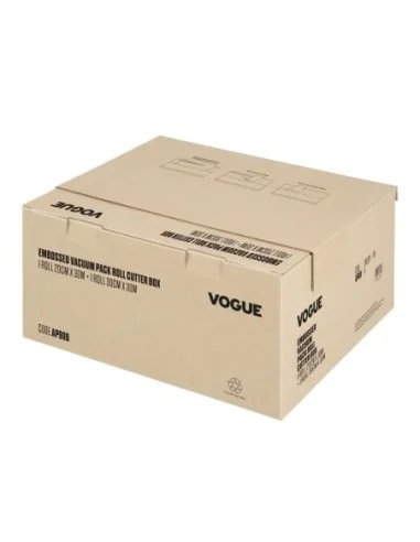 Rouleau d'emballage sous vide Vogue avec boîte de découpe (gaufré) 200 mm et 300 mm, lot de 2