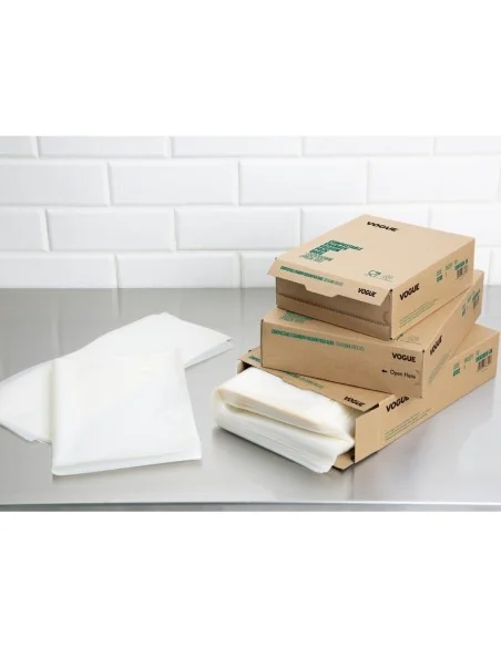 Sacs sous vide compostables Vogue 150x350mm (lot de 100)