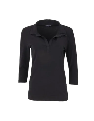 T-Shirt col V femme Uniform Works noir S