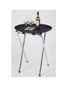 Support plateau chromé pliant Kristallon 2