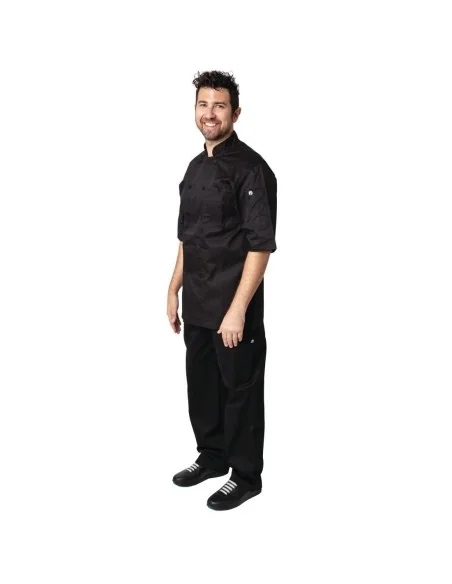 Veste de cuisine mixte Cool Vent Chef Works Montreal noire XS
