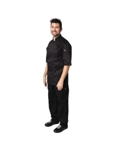 Veste de cuisine mixte Cool Vent Chef Works Montreal noire XXL