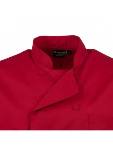 Veste de cuisine mixte Chef Works rouge M