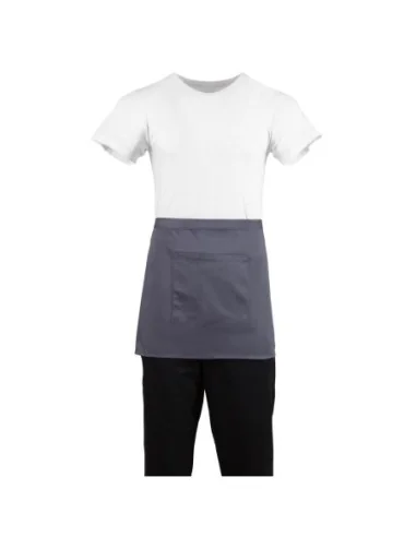 Tablier serveur court Whites gris anthracite