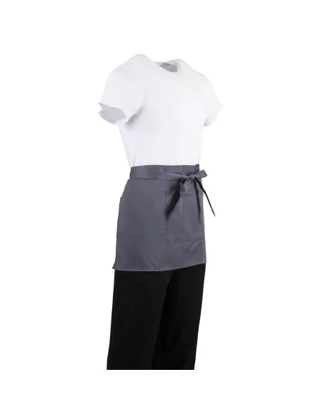 Tablier serveur court Whites gris anthracite
