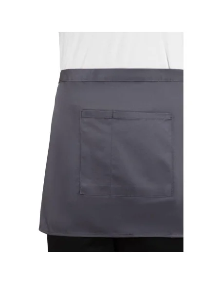 Tablier serveur court Whites gris anthracite