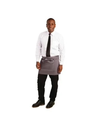 Tablier serveur court Whites gris anthracite