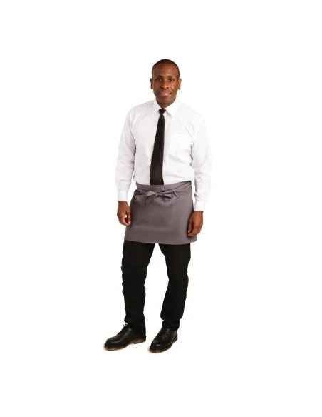 Tablier serveur court Whites gris anthracite