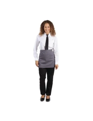 Tablier serveur court Whites gris anthracite