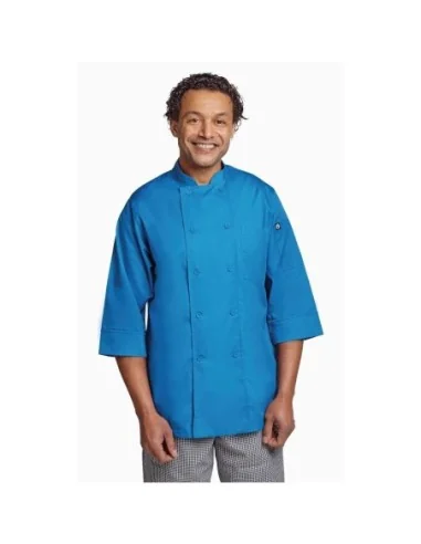 Veste de cuisine mixte Chef Works bleue L