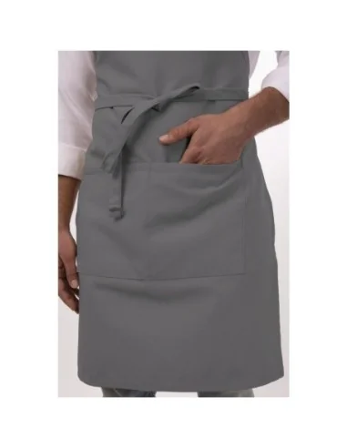 Tablier bavette Chef Works gris