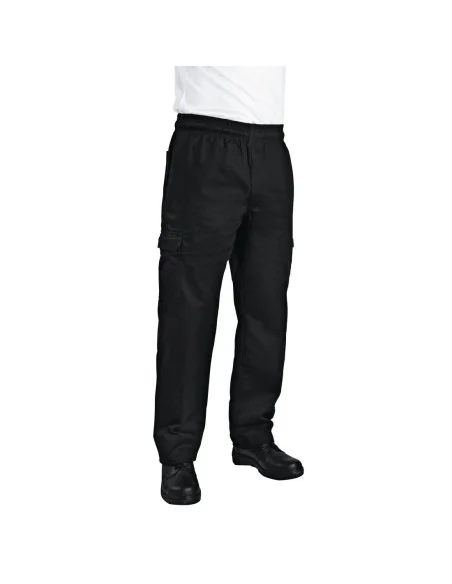 Pantalon de cuisine mixte Chef Works Slim Fit Cargo noir L
