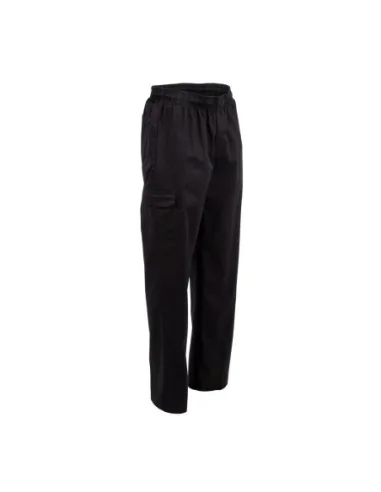 Pantalon de cuisine mixte Chef Works Slim Fit Cargo noir L