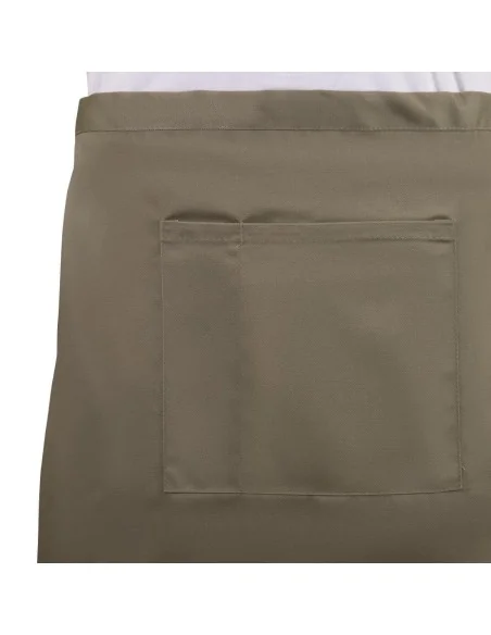 Tablier serveur court Whites marron clair