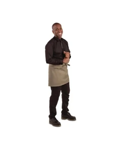 Tablier serveur court Whites marron clair