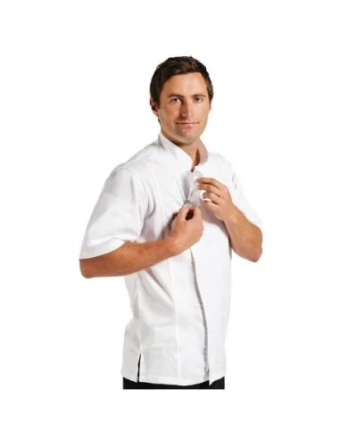 Veste de cuisine mixte Cool Vent Chef Works Urban Springfield blanche L