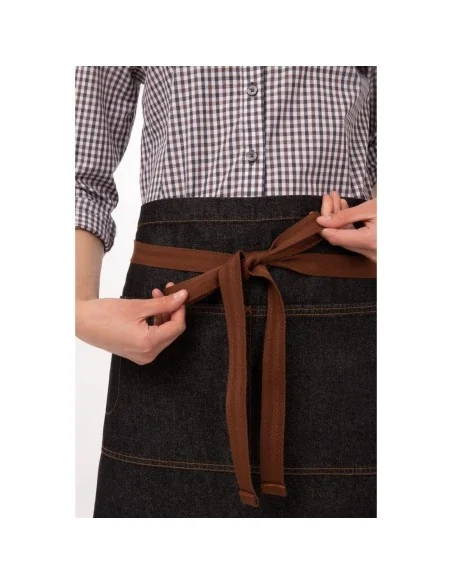 Tablier serveur court Chef Works Memphis noir