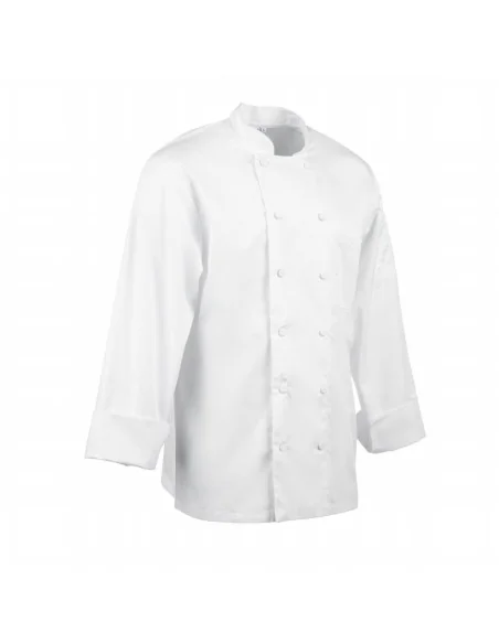 Veste de cuisine mixte blanche à manches longues Chef Works Calgary Cool Vents M