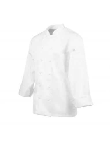 Veste de cuisine mixte blanche à manches longues Chef Works Calgary Cool Vents XL