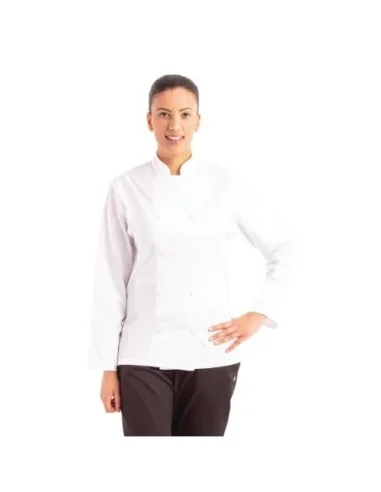 Veste de cuisine mixte blanche à manches longues Chef Works Calgary Cool Vent XXL